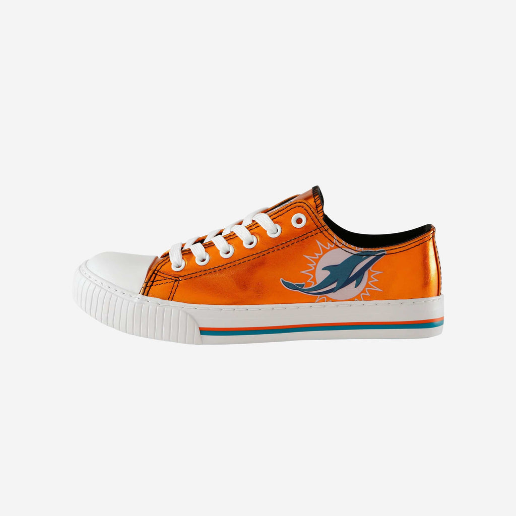 FOCO Miami Dolphins Low Top Canvas Shoes Black 2XL 2