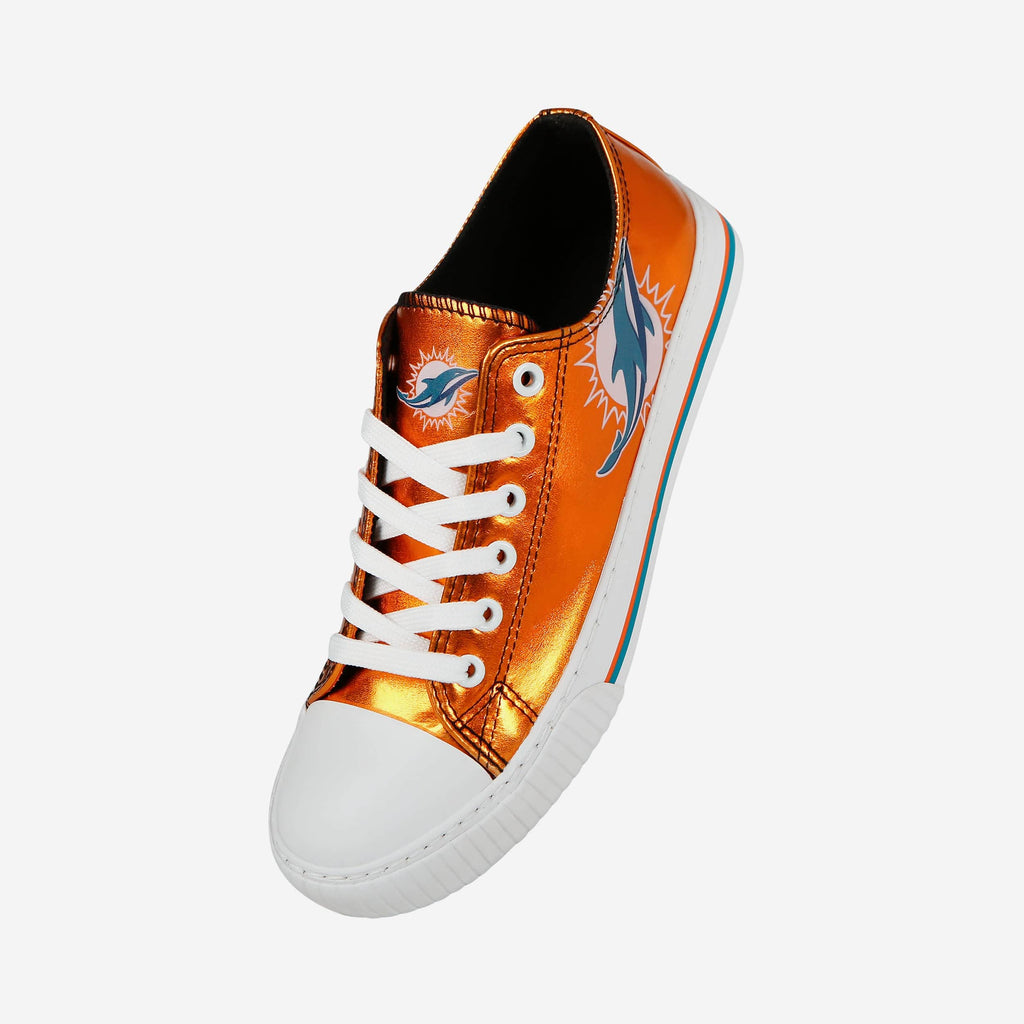 FOCO Miami Dolphins Low Top Canvas Shoes Black 2XL 3