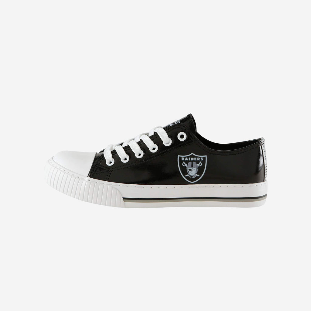 FOCO Las Vegas Raiders Low Top Canvas Shoes Black 2XL 2