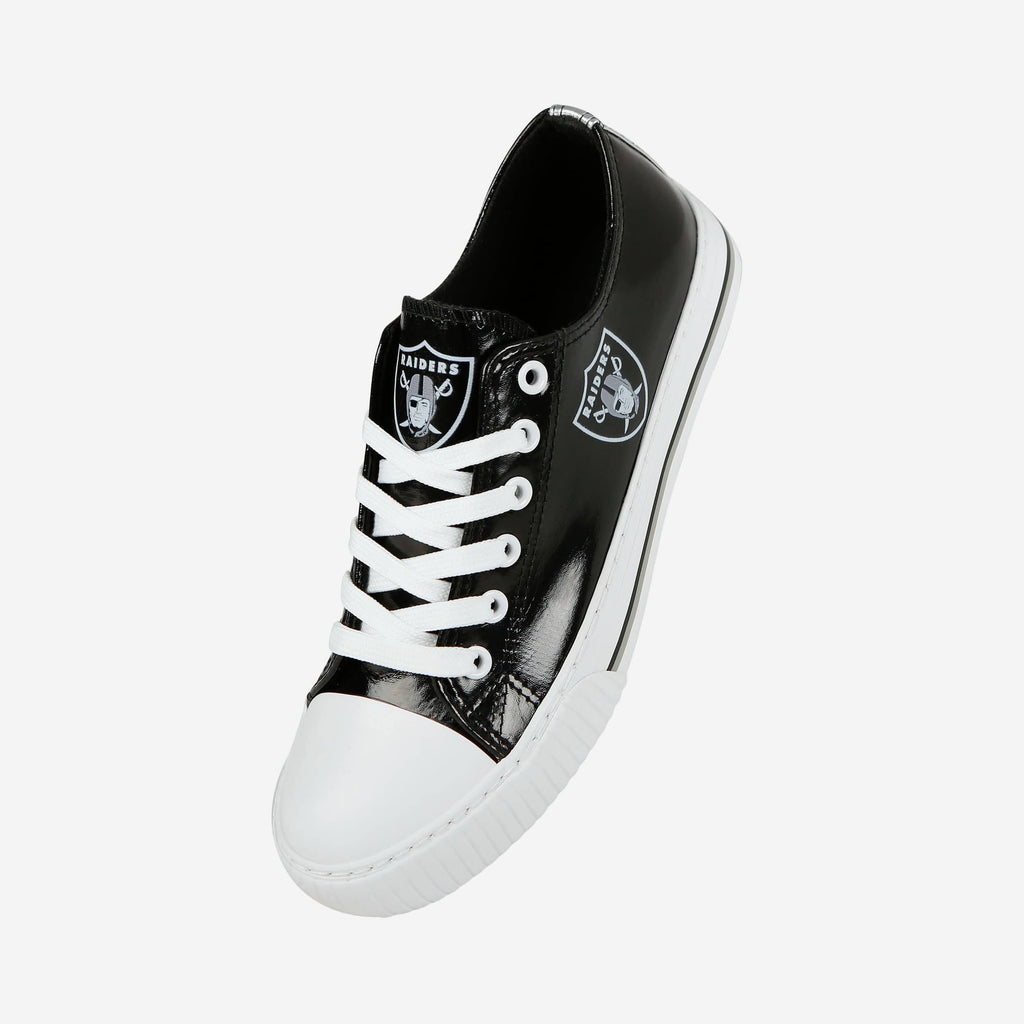 FOCO Las Vegas Raiders Low Top Canvas Shoes Black 2XL 3