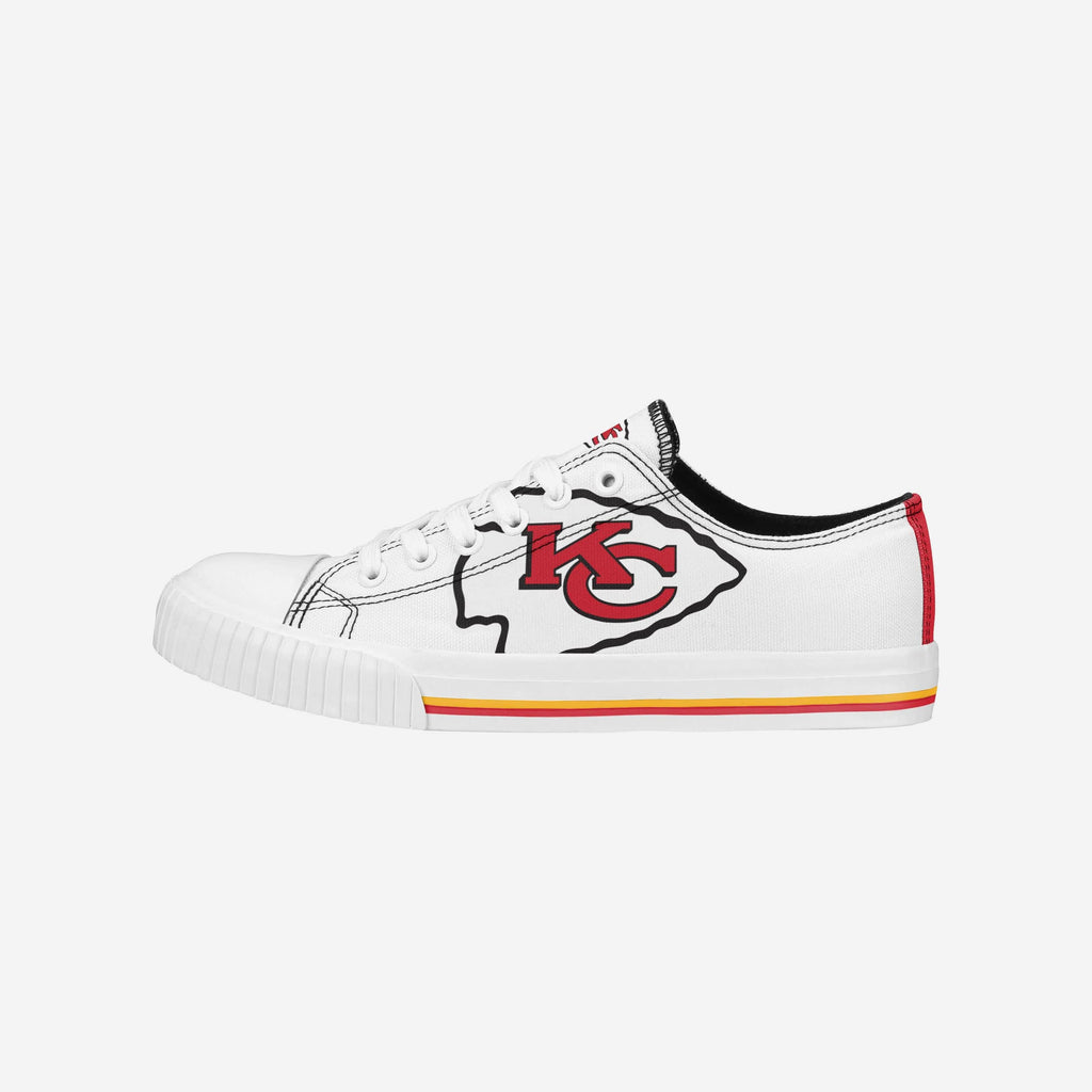 FOCO Big Logo Low Top White Canvas Shoes 2XL 2