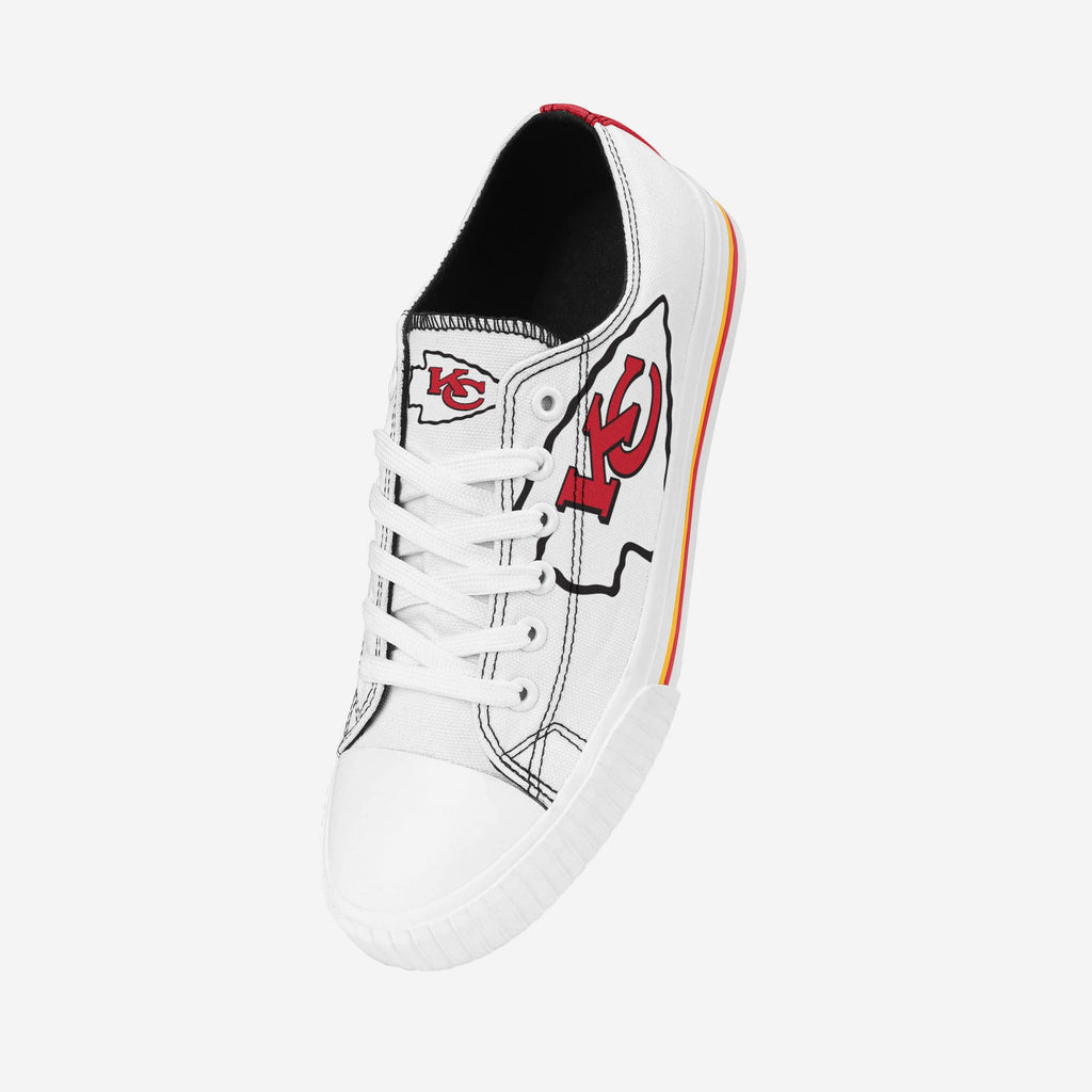 FOCO Big Logo Low Top White Canvas Shoes 2XL 3