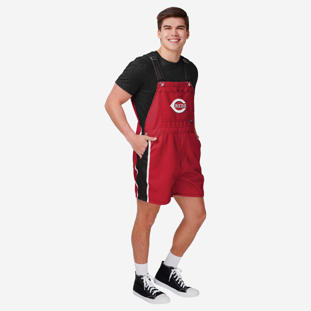 FOCO Cincinnati Reds Team Stripe Bib Shortalls Red L 2