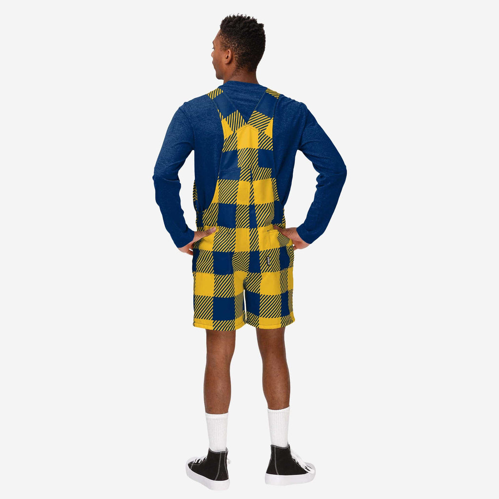 FOCO Michigan Wolverines Bib Shortalls Blue/XXL 3