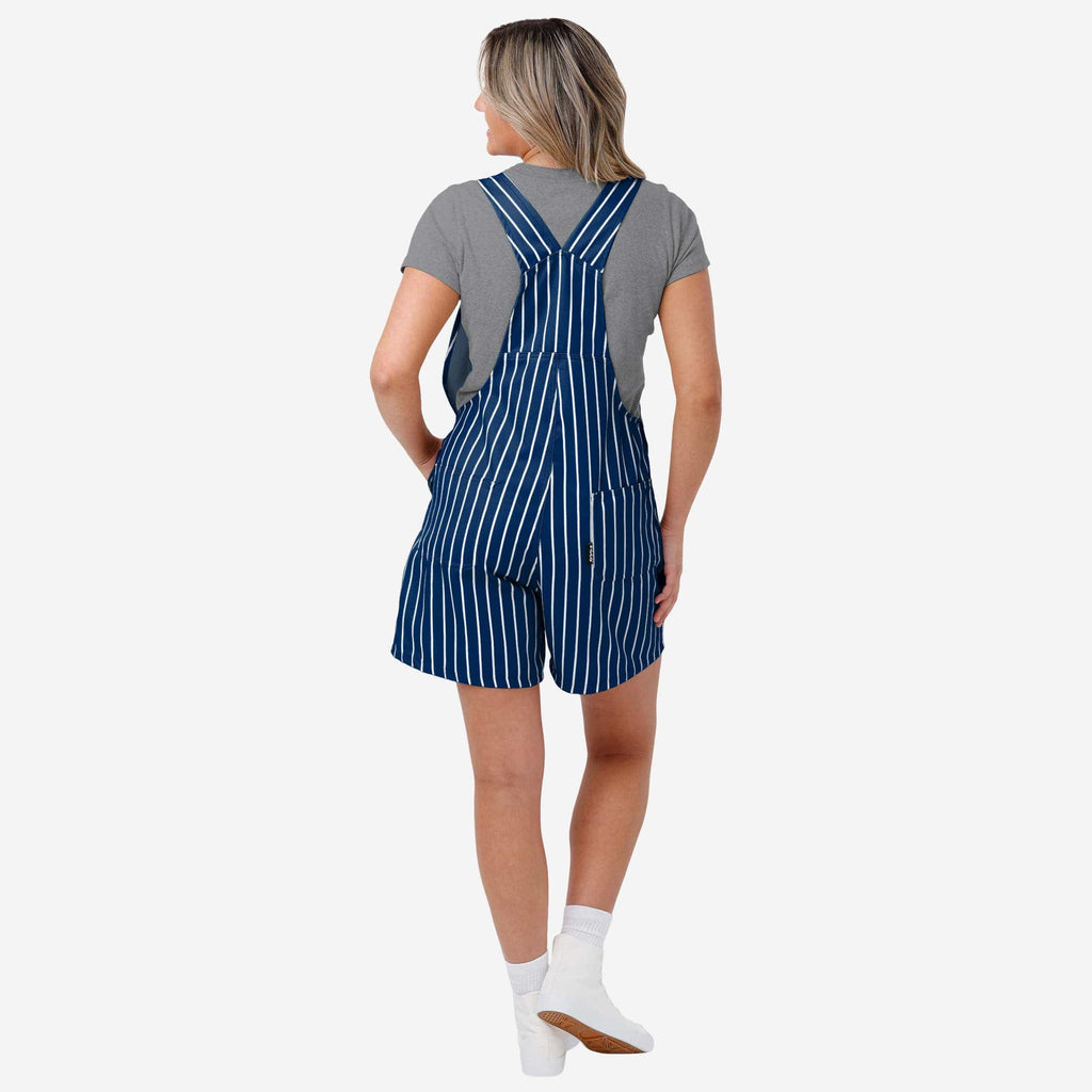 FOCO New York Yankees Pinstripe Bib Shortalls Blue XL 3
