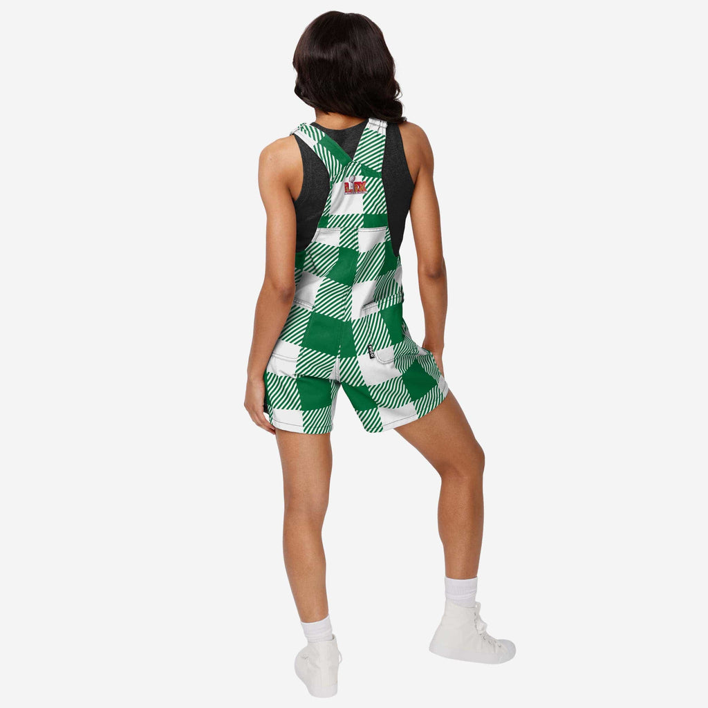 Philadelphia Eagles Super Bowl LIX Champions Kelly Green Womens Plaid FOCO