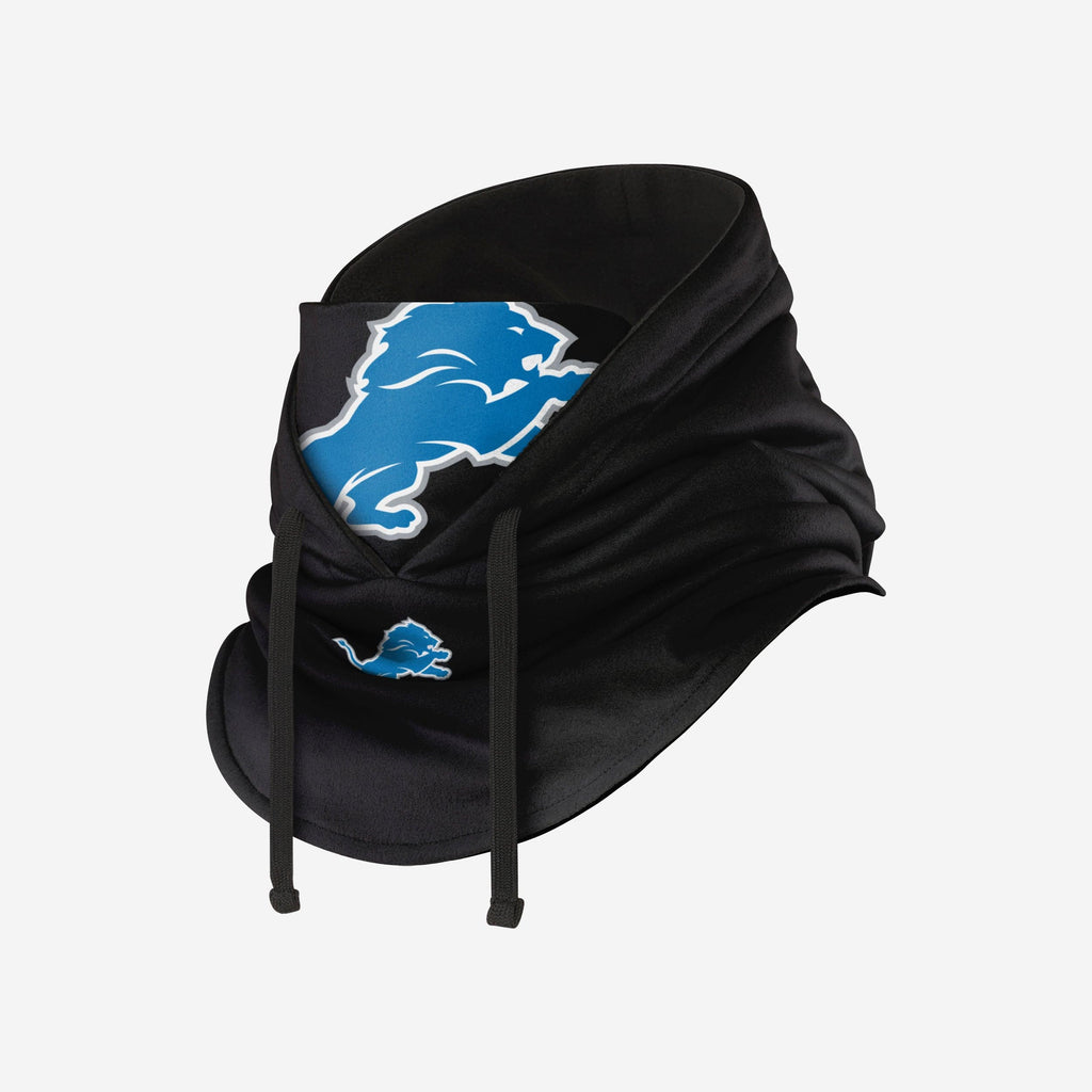 FOCO Detroit Lions Hooded Gaiter Black One Size 3