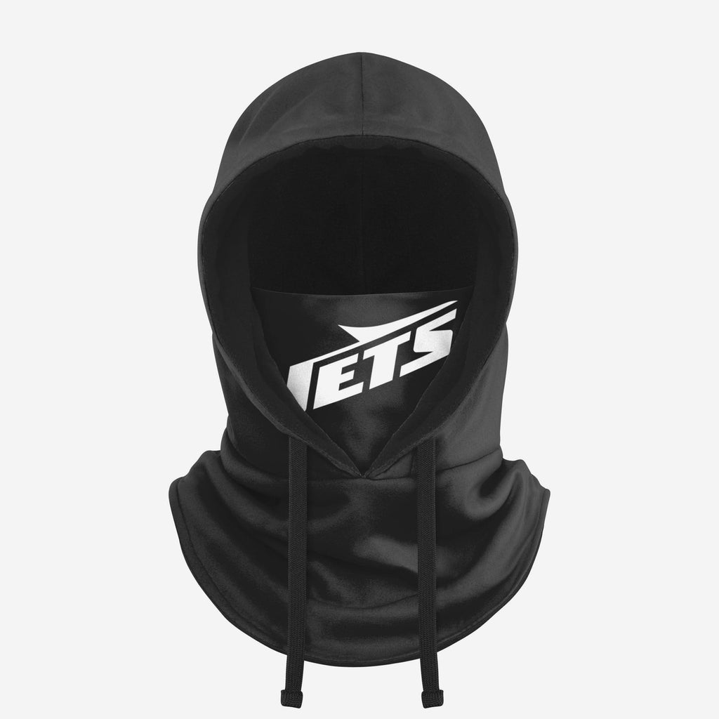 New York Jets Black Drawstring Hooded Gaiter FOCO