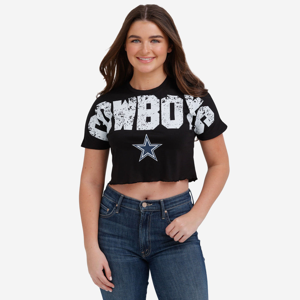 FOCO Dallas Cowboys Wordmark Crop Top XL 2