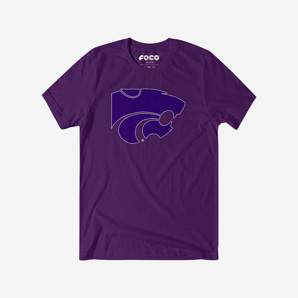 FOCO Kansas State Wildcats Primary Logo T-Shirt Athletic Heather S 2
