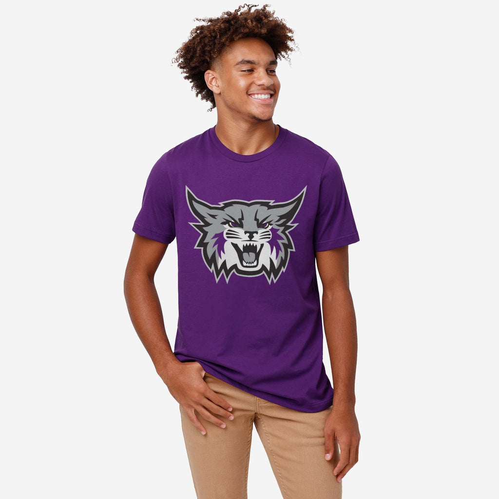 FOCO Weber State Wildcats Primary Logo T-Shirt Athletic Heather S Men 3