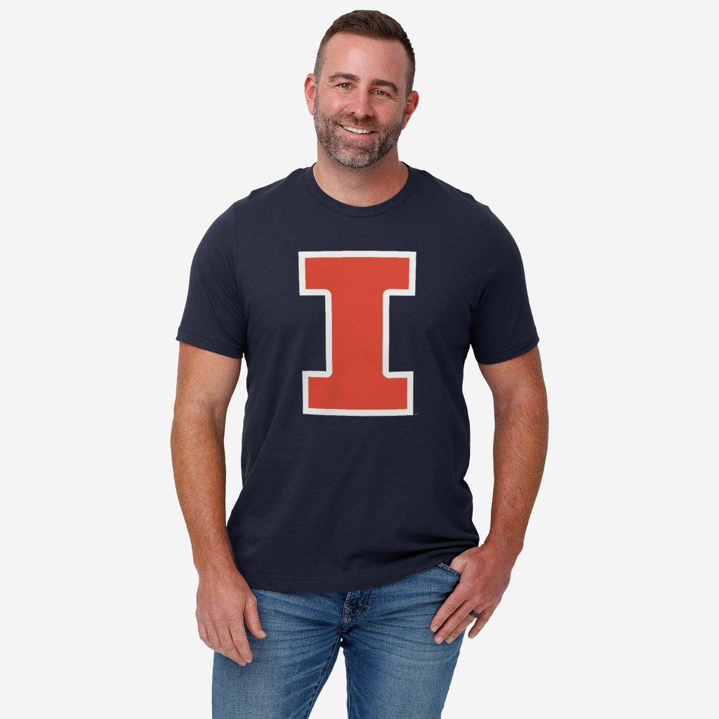 FOCO Illinois Fighting Illini Primary Logo T-Shirt Orange 3XL 3