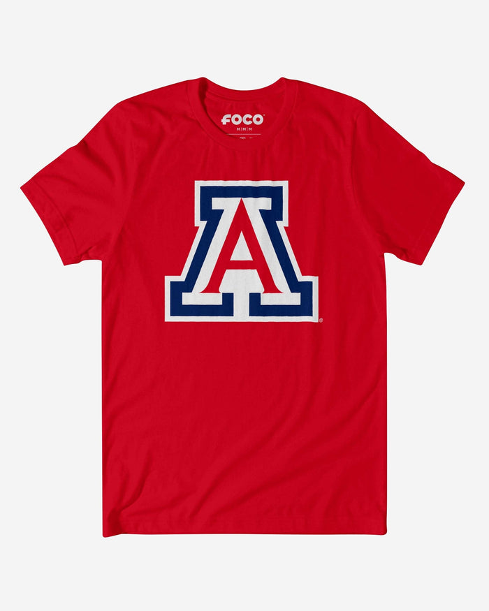 Arizona Wildcats Primary Logo T-Shirt FOCO Red S - FOCO.com