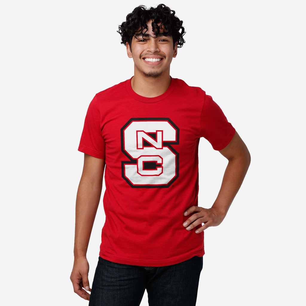 FOCO NC State Wolfpack Primary Logo T-Shirt Athletic Heather S 3