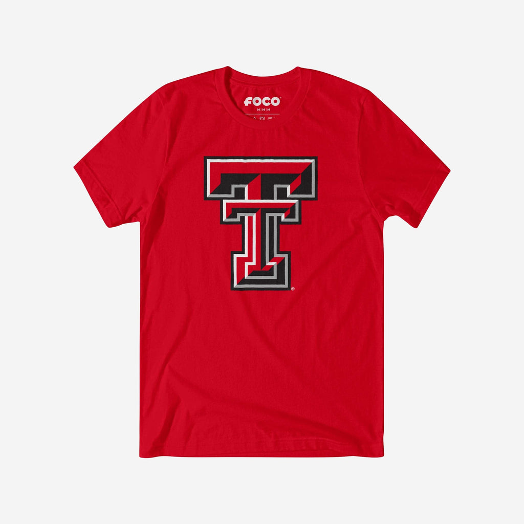 Texas Tech Red Raiders Primary Logo T-Shirt FOCO Red S - FOCO.com