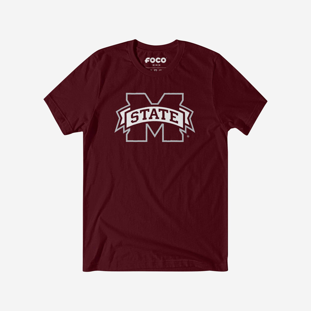 FOCO Mississippi State Bulldogs Primary Logo T-Shirt White 2XL 2