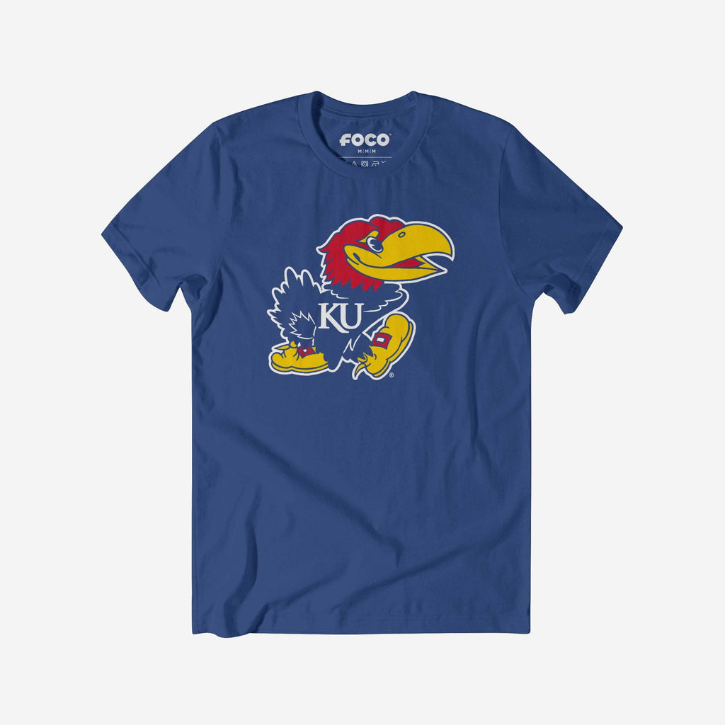 FOCO Kansas Jayhawks Primary Logo T-Shirt White L 2