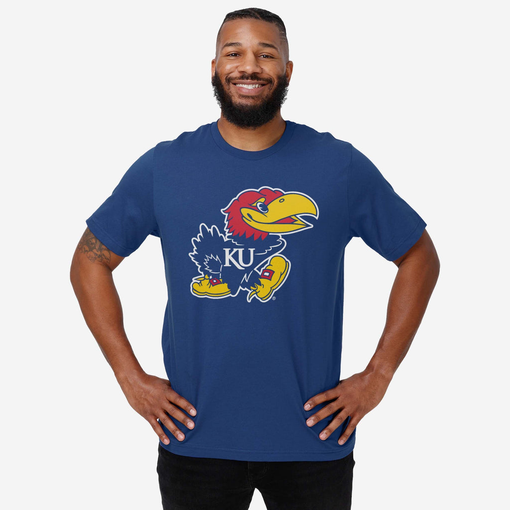 FOCO Kansas Jayhawks Primary Logo T-Shirt White L 3