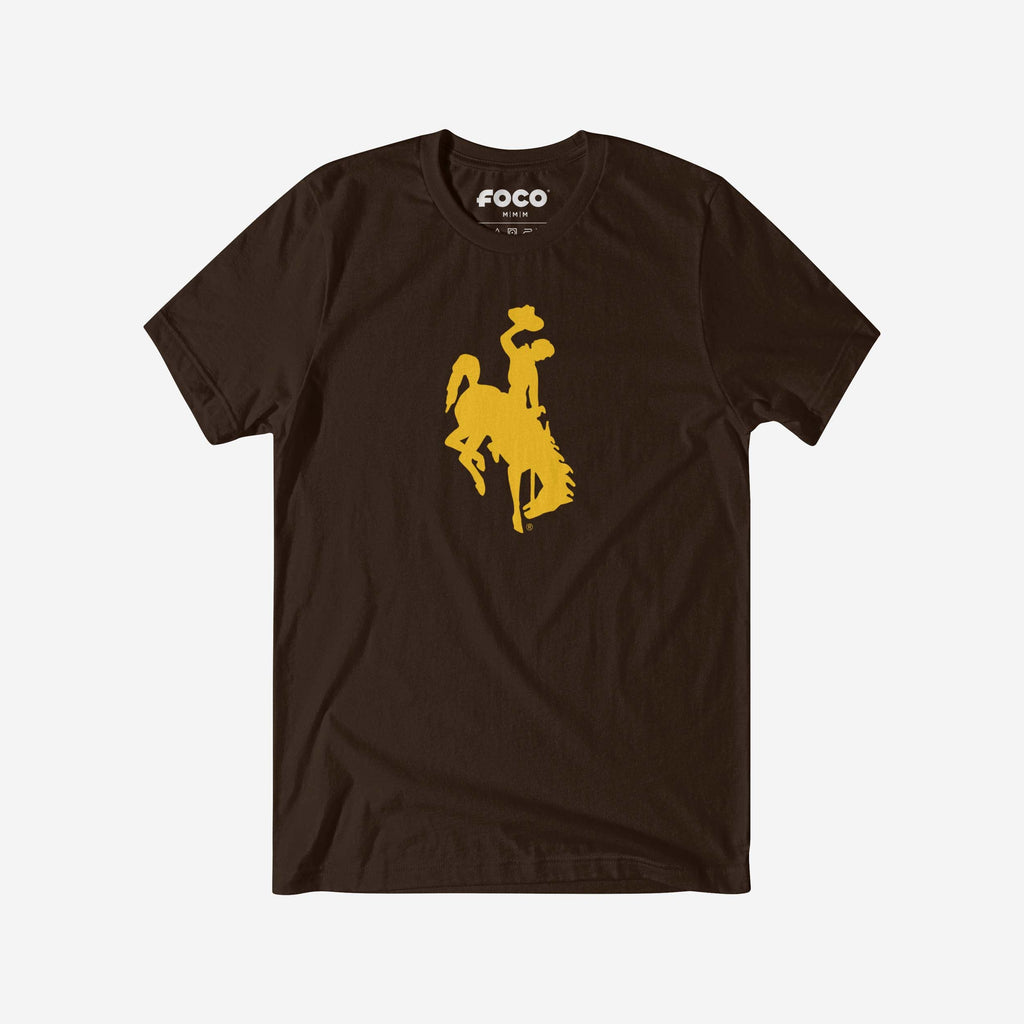 FOCO Wyoming Cowboys Primary Logo T-Shirt Athletic Heather M 2