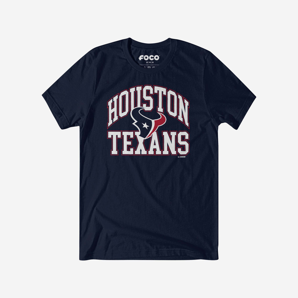 houston texans fan gear Houston Texans Arched Wordmark T-Shirt, Mens Size: M