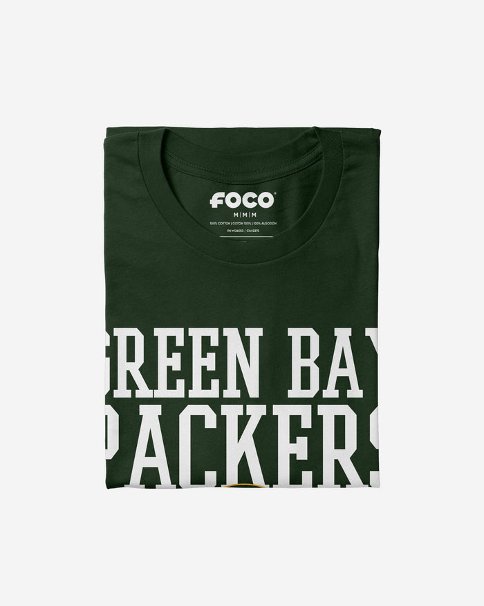 Green Bay Packers Bold Wordmark T-Shirt FOCO - FOCO.com