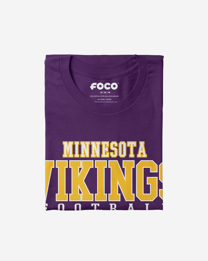 Minnesota Vikings Football Wordmark T-Shirt FOCO - FOCO.com