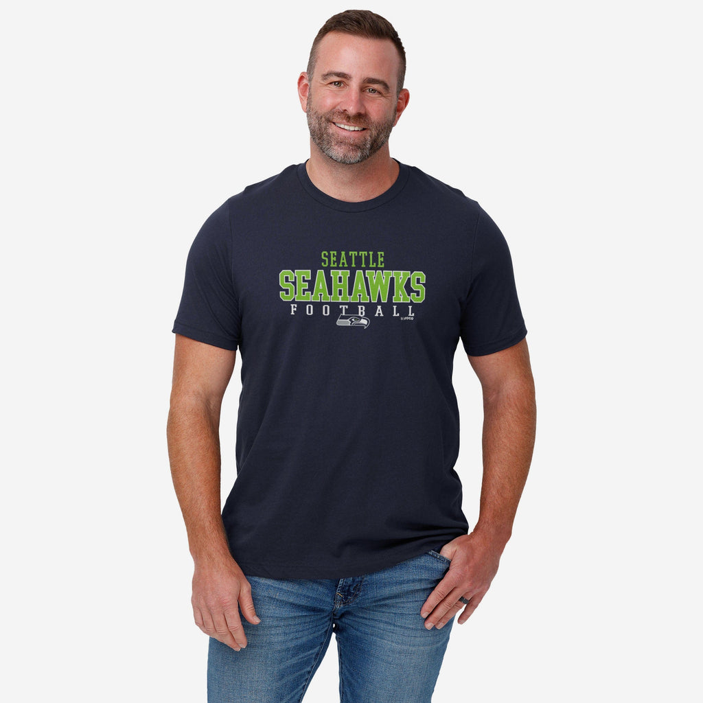 FOCO Seattle Seahawks Wordmark T-Shirt Heather M 3