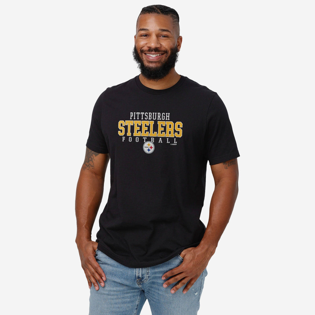 FOCO Pittsburgh Steelers Wordmark T-Shirt Men Size L 3