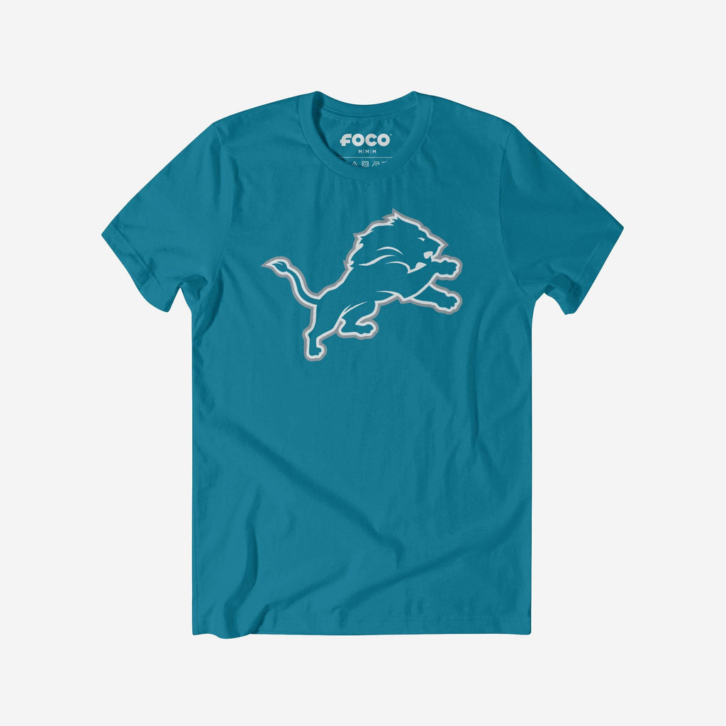 FOCO Detroit Lions Primary Logo T-Shirt Athletic Heather 2XL 2