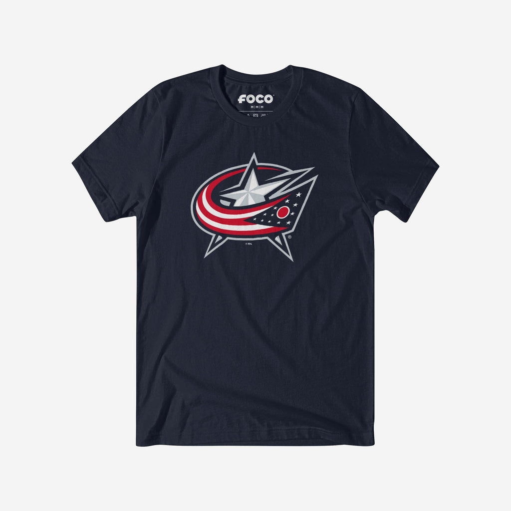 FOCO Columbus Blue Jackets Primary Logo T-Shirt Black 3XL 2