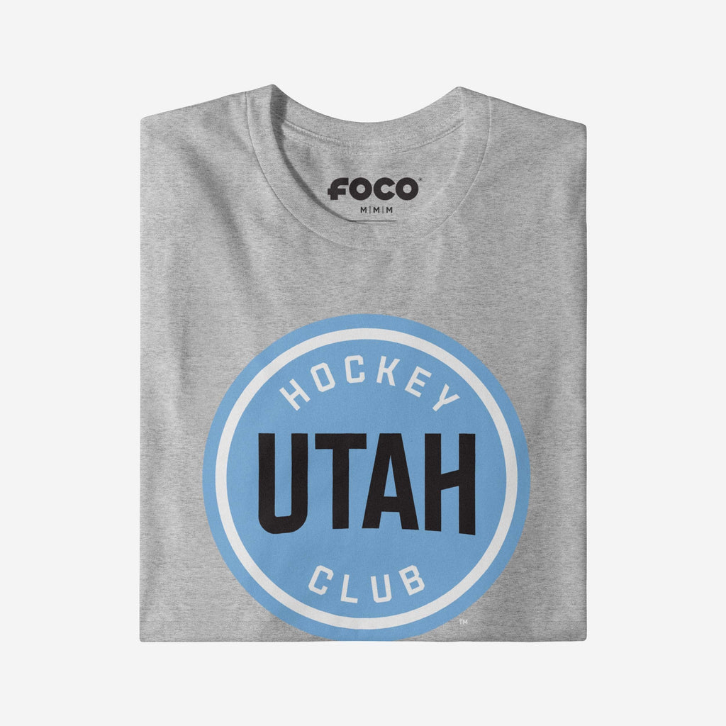 FOCO Utah Hockey Club Primary Logo T-Shirt Athletic Heather 3XL 4