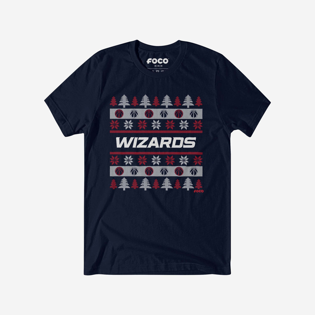 FOCO Washington Wizards Holiday Sweater T-Shirt Red M Men 2