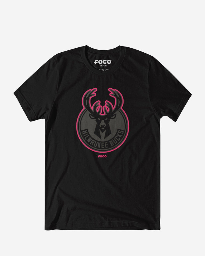 Milwaukee Bucks Highlight Reel T-Shirt FOCO Black/Neon Pink S - FOCO.com