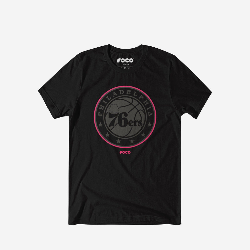 FOCO Philadelphia 76ers Highlight Reel T-Shirt - Schwarz/Neonpink / M - Unisex 2