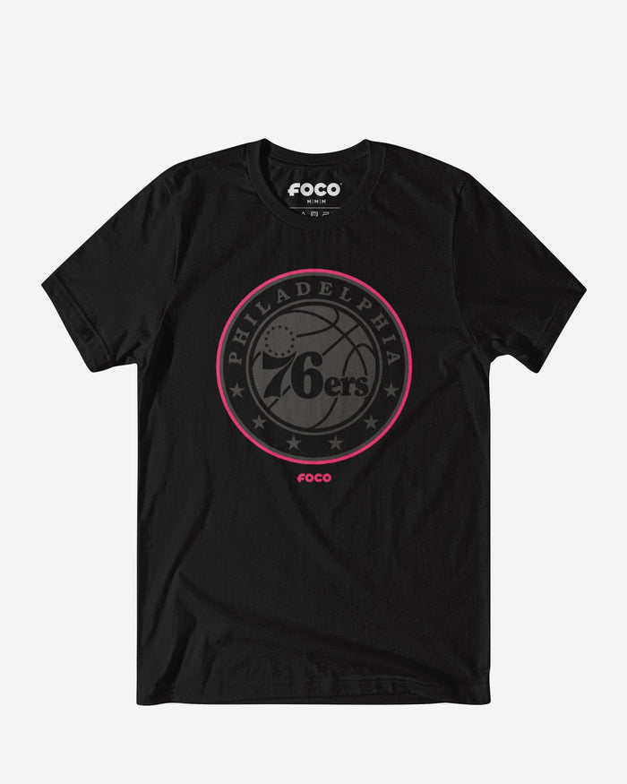 Philadelphia 76ers Highlight Reel T-Shirt FOCO Black/Neon Pink S - FOCO.com