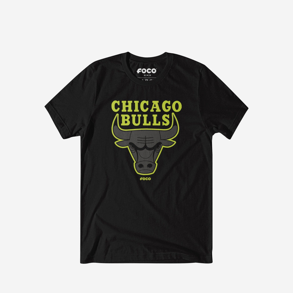 FOCO Chicago Bulls Highlight Reel T-Shirt Black/Volt 3XL 4