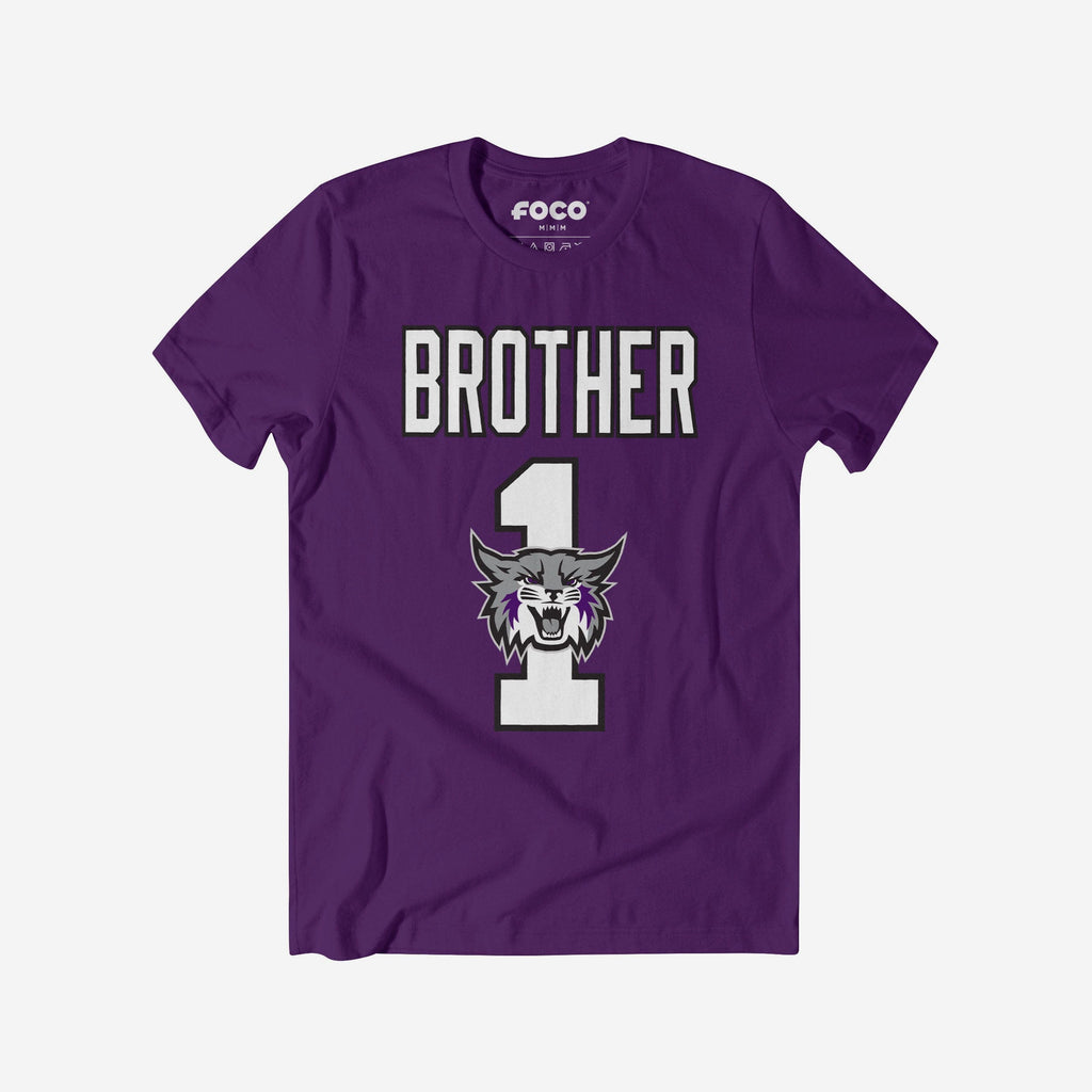 FOCO Weber State Wildcats Number 1 Bro T-Shirt Purple XL 2