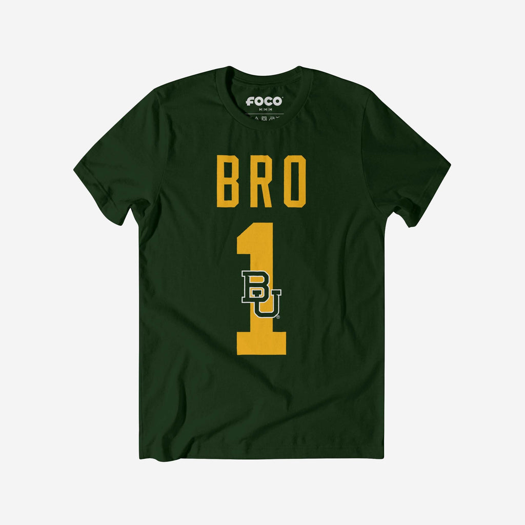 FOCO Baylor Bears Number 1 Bro T-Shirt Green M Men 2