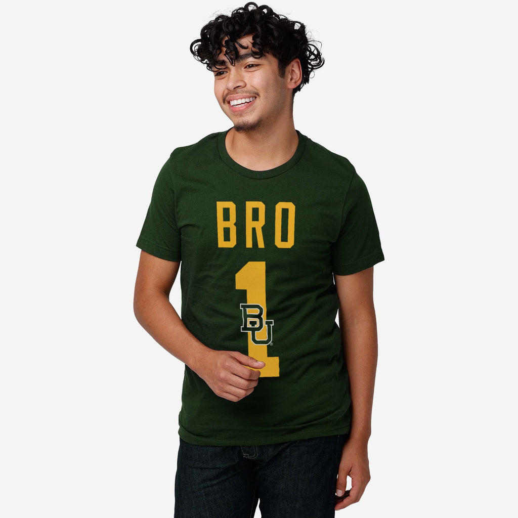 FOCO Baylor Bears Number 1 Bro T-Shirt Green M Men 3