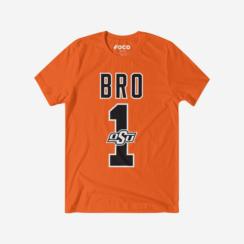 FOCO Oklahoma State Cowboys Number 1 Bro T-Shirt Orange 2XL 2