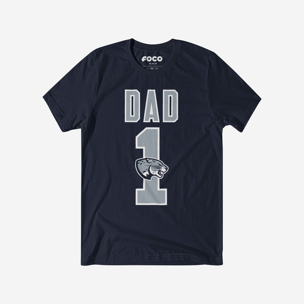 FOCO Augusta Jaguars Number 1 Dad T-Shirt Blue 2XL 2