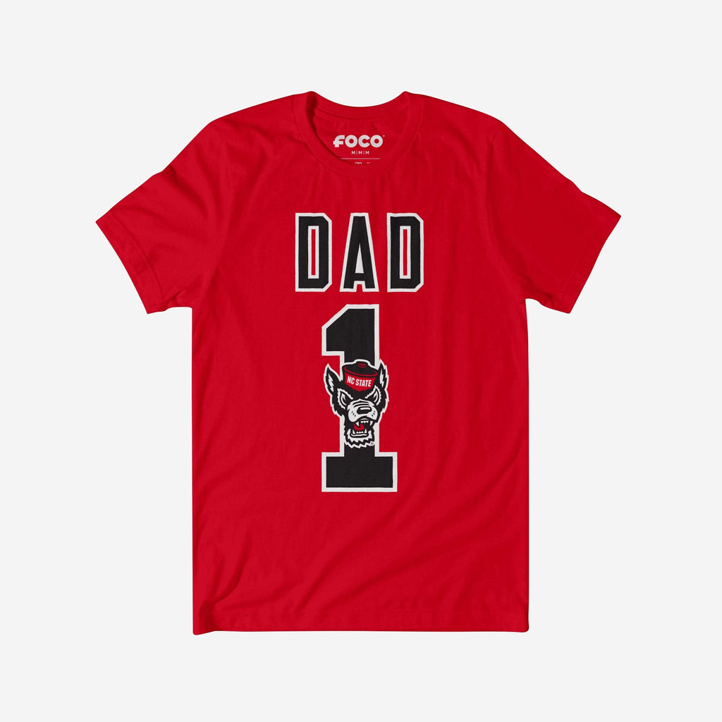 FOCO NC State Wolfpack Number 1 Dad T-Shirt Red XL 2