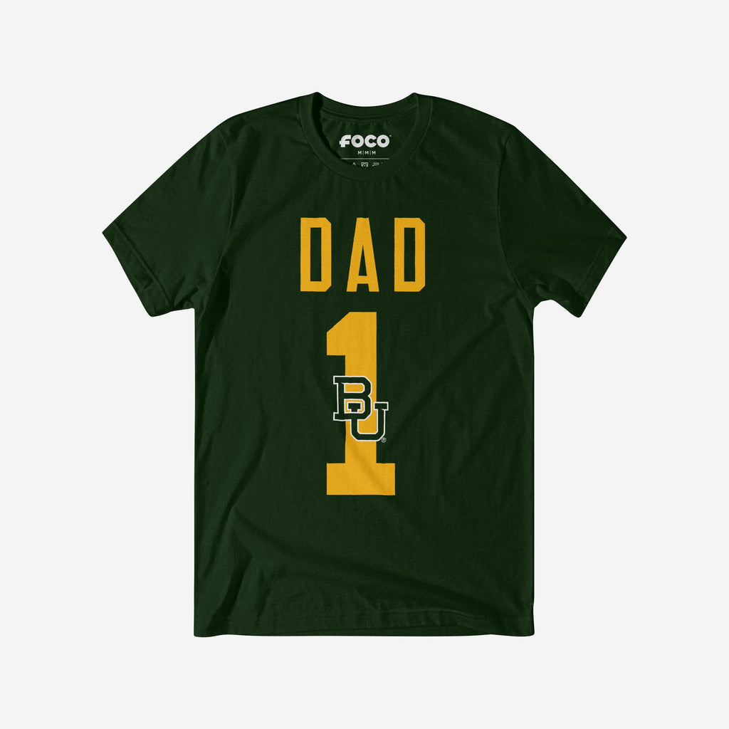 FOCO Baylor Bears Number 1 Dad T-Shirt Green 2XL 2