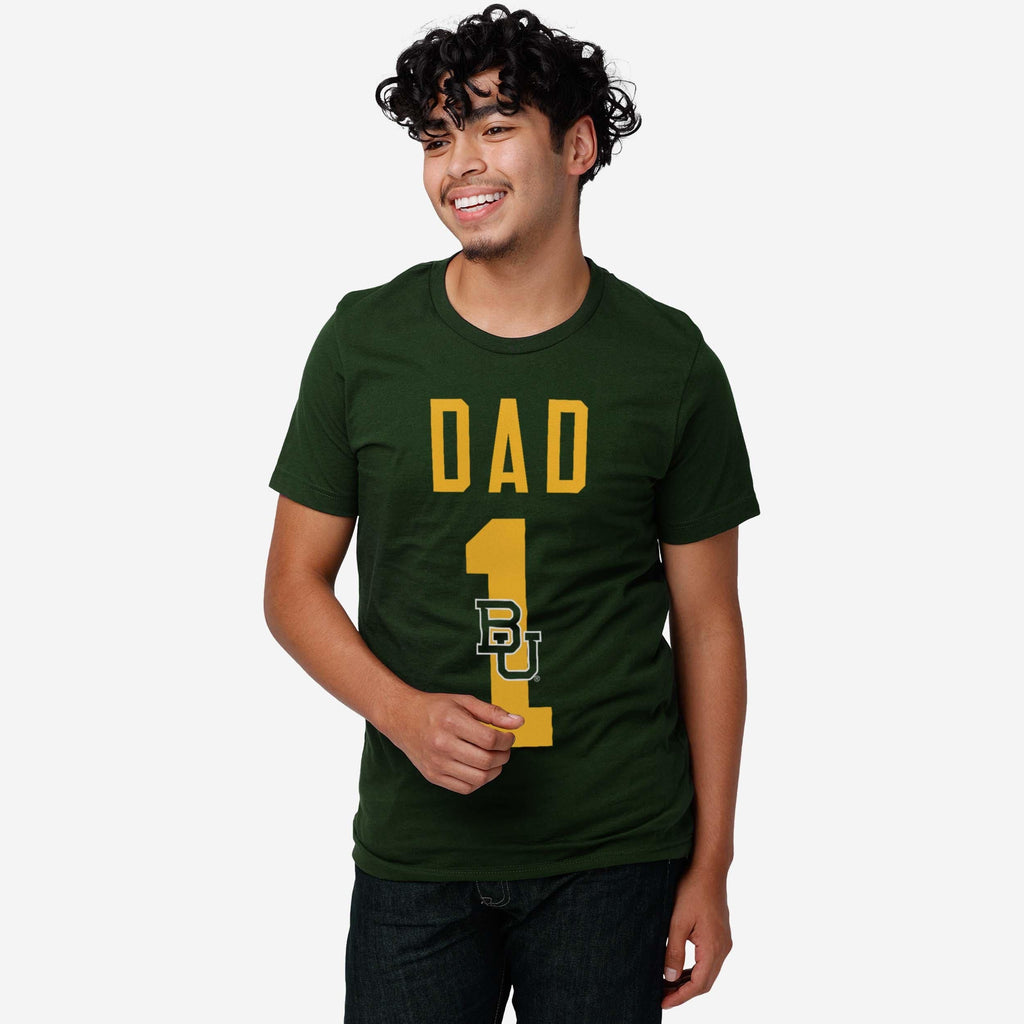 FOCO Baylor Bears Number 1 Dad T-Shirt Green 2XL 3