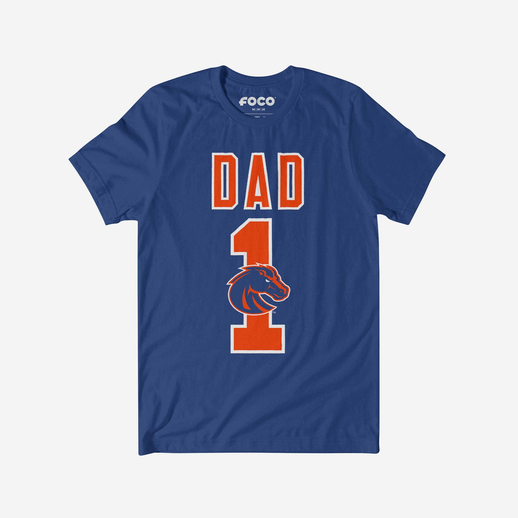 FOCO Boise State Broncos Number 1 Dad T-Shirt Blue M 2