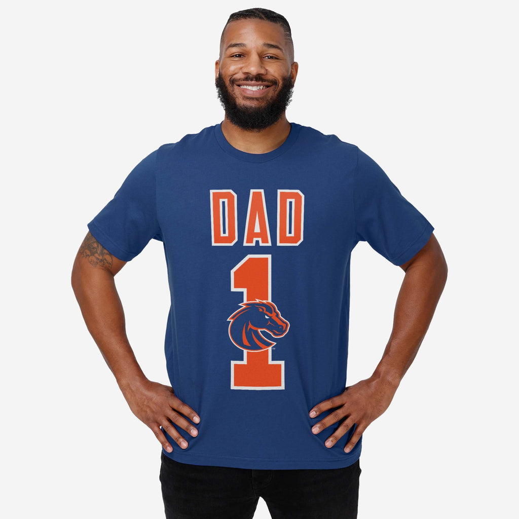 FOCO Boise State Broncos Number 1 Dad T-Shirt Blue M 3