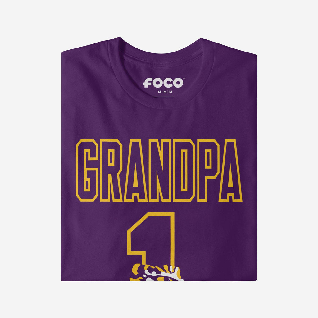 FOCO LSU Tigers Number 1 Grandpa T-Shirt - L - Herren 4