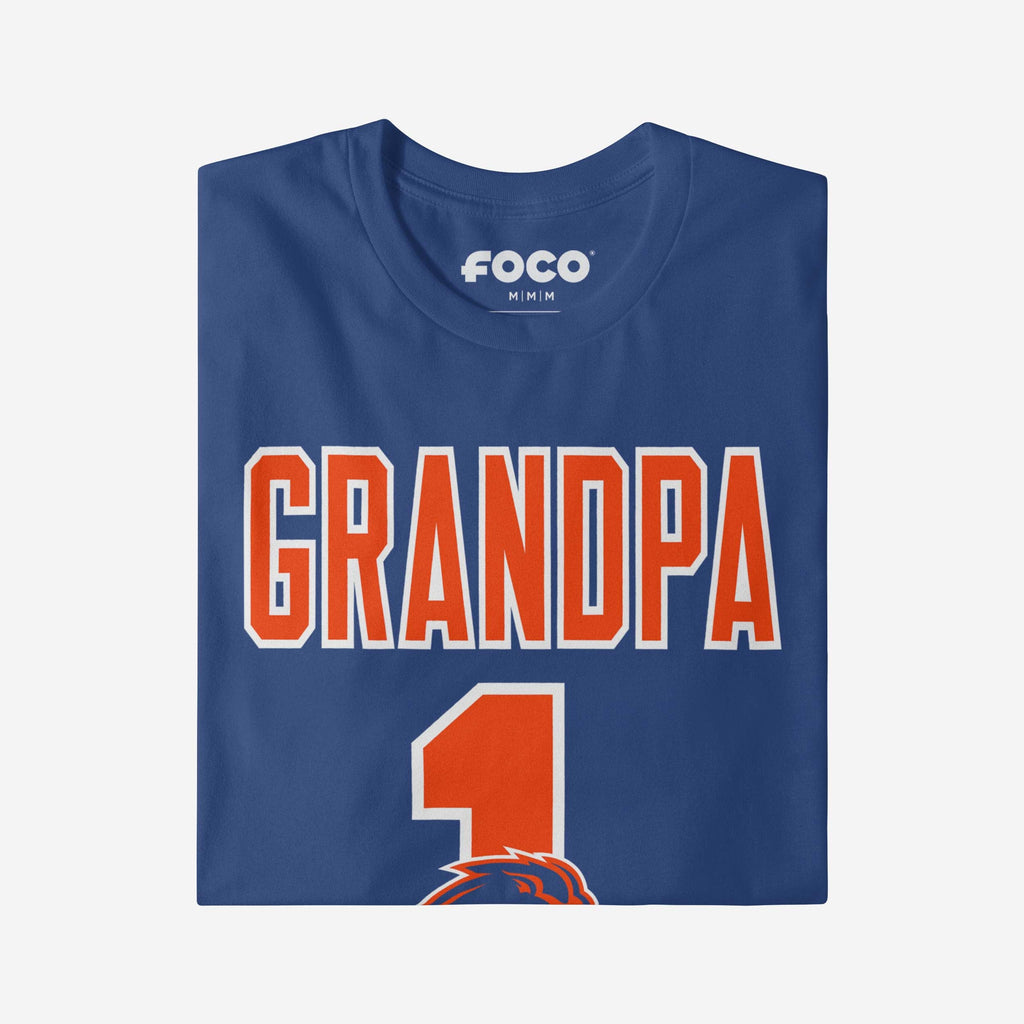 FOCO Boise State Broncos Number 1 Grandpa T-Shirt Blue 2XL 4