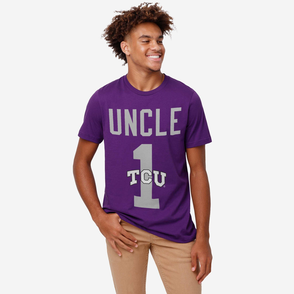FOCO TCU Horned Frogs Number 1 Uncle T-Shirt Men Size L 3