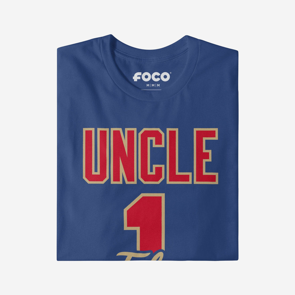 FOCO Tulsa Golden Hurricane Number 1 Uncle T-Shirt Blue 2XL 4